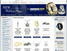 Tablet Screenshot of newweddingrings.com